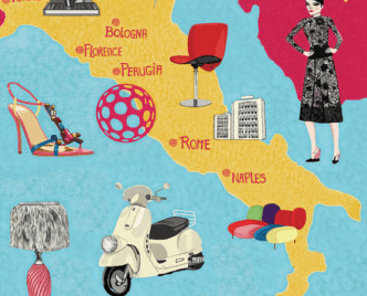 Italy and luxury items in icons