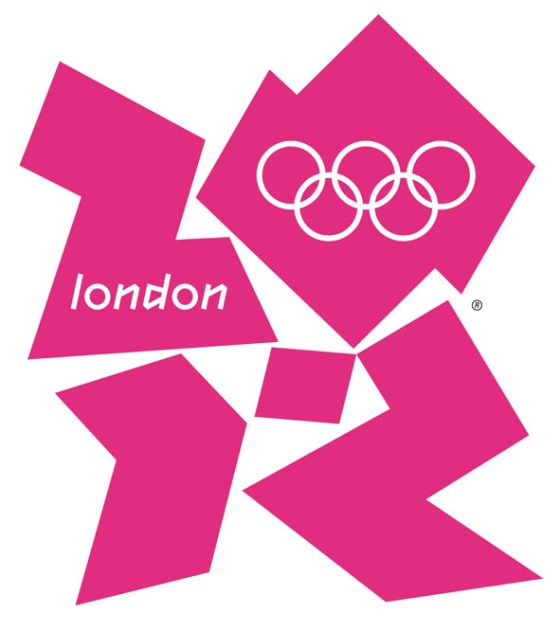 London 2012 logo. Or a huge, pink Lisa Simpson.