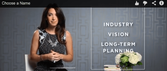 The thre points to choose a name